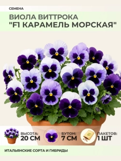 Семена Виолы Виттрока "F1 Карамель Морская" - 1 пакет