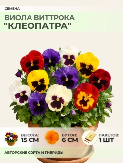 Семена Виолы Виттрока "Клеопатра" - 1 пакет